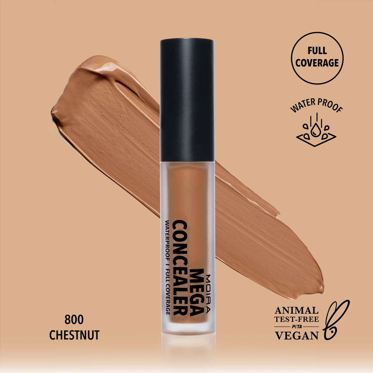 Mega Waterproof Concealer  - Moira (Todos los tonos Disponibles)