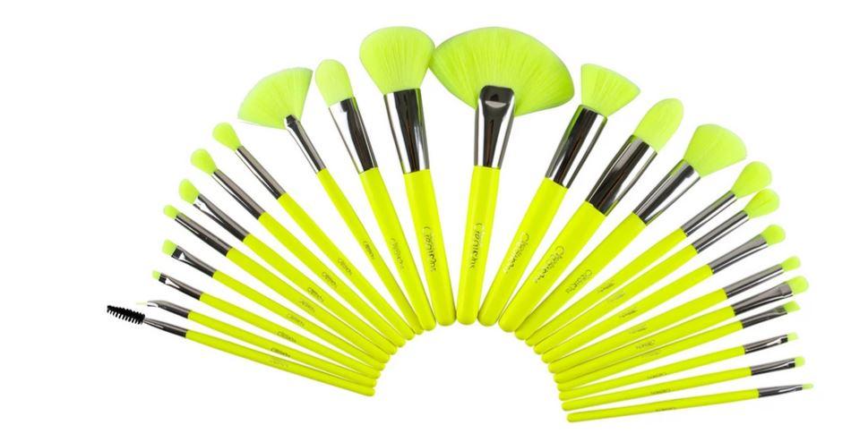 The Neon Orange 24 pc Brush Set - Beauty Creations