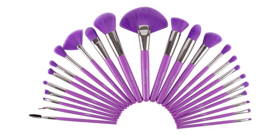 The Neon Orange 24 pc Brush Set - Beauty Creations