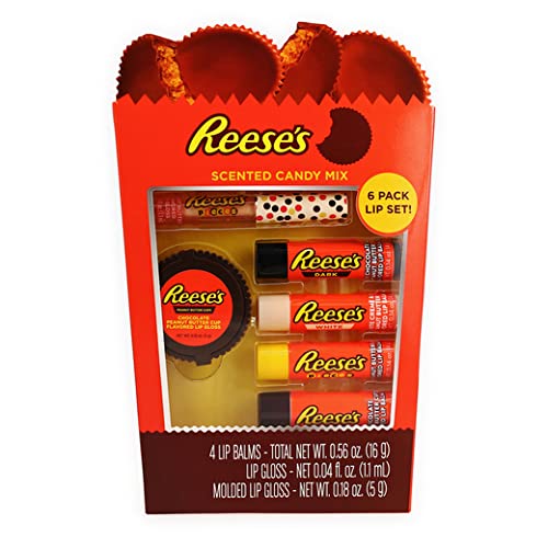 Reese's Candy Mix - Juego de 6 bálsamo labial y brillo