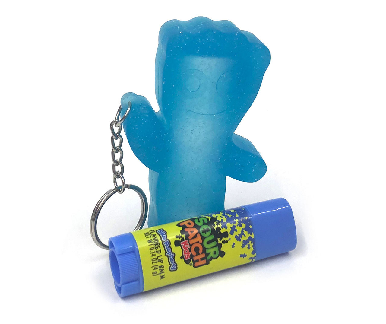 Sour Patch Kids Bálsamo labial y llavero con sabor a frambuesa azul