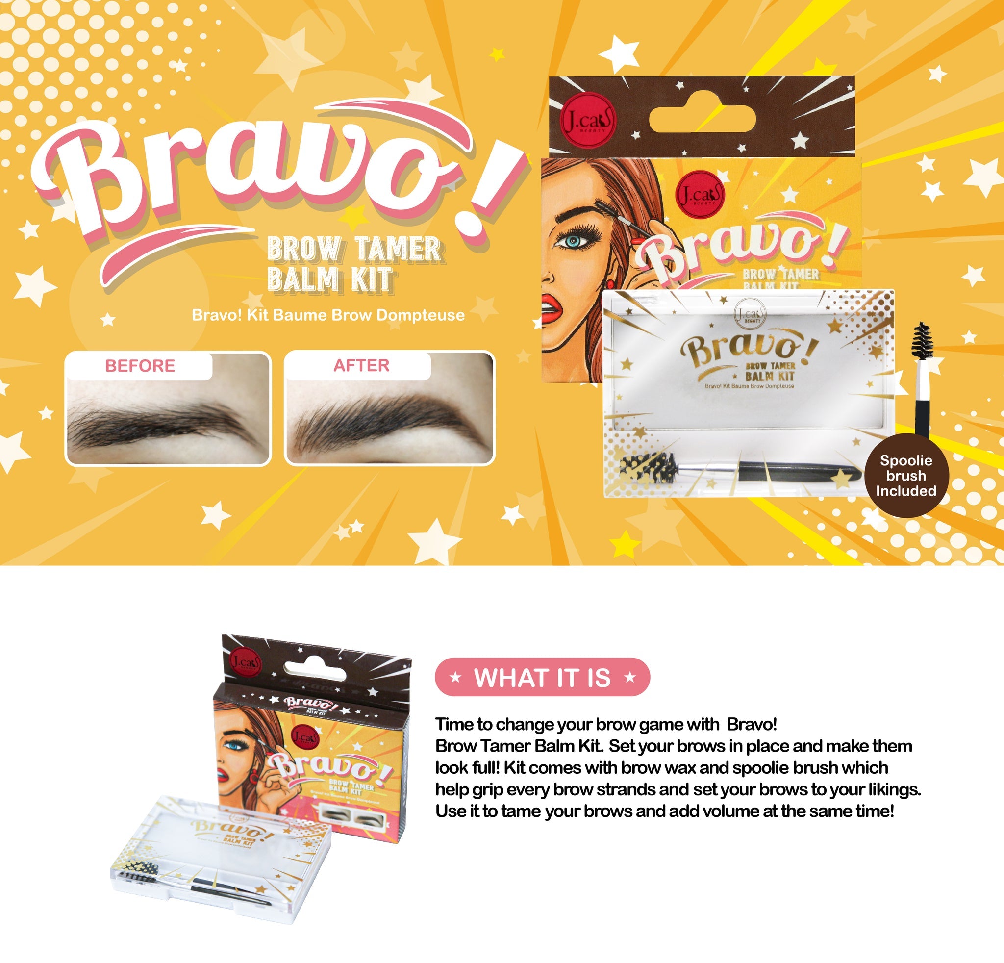 Bravo de J.Cat Beauty - cera para cejas