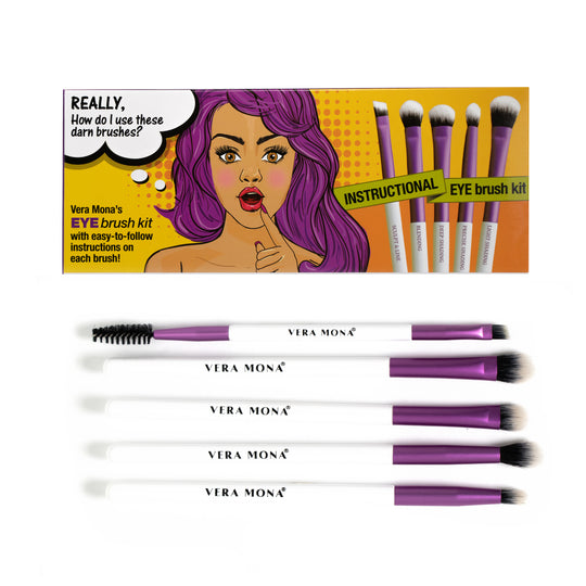 Instructional eye brush kit-Vera mona