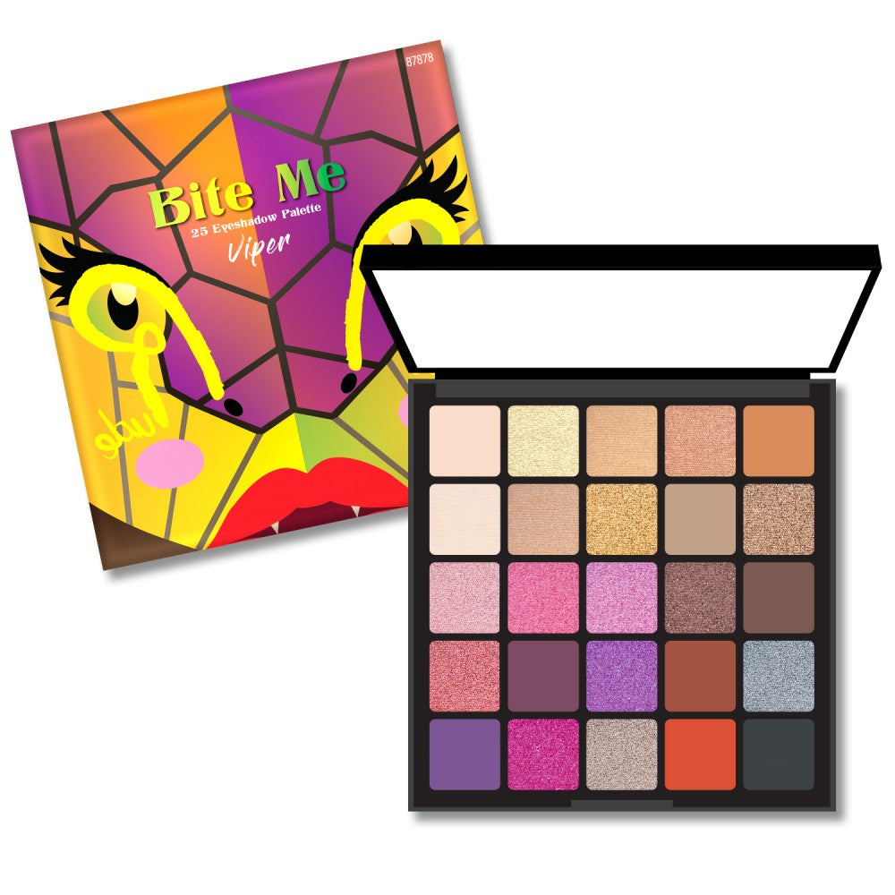 Bite Me 25 Eyeshadow Palette-Viper - Rude Cosmetics