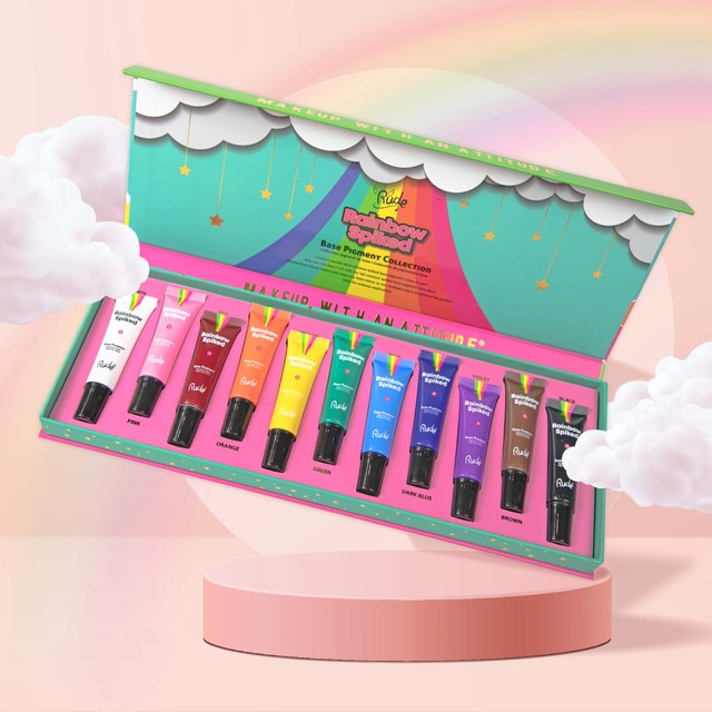 SET  DE PIGMENTOS - RUDE COSMETICS RAINBOW